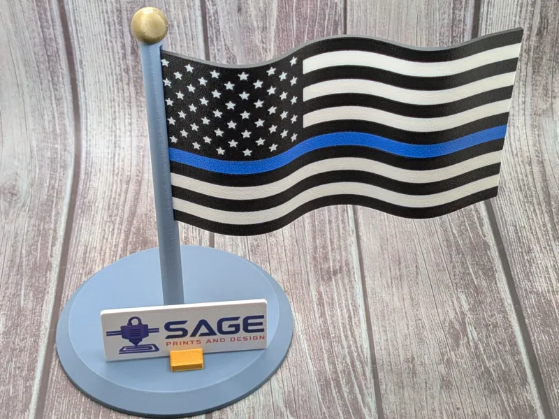 USA Flag - Thin Line variant