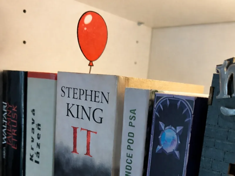 IT Red Balloon Bookmark – Horror Book Clip 