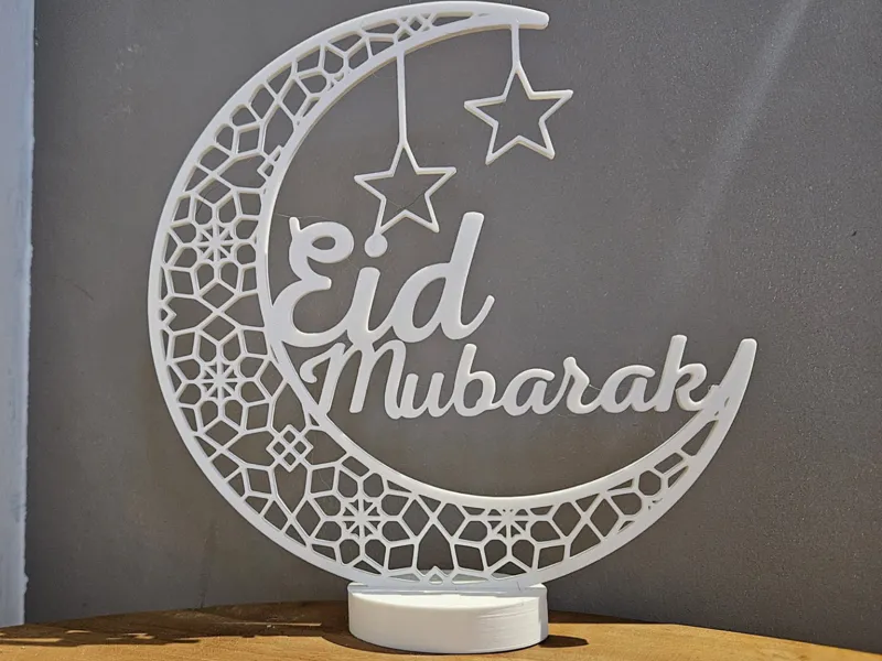 Décoration avec inscription "eid mubarak"
