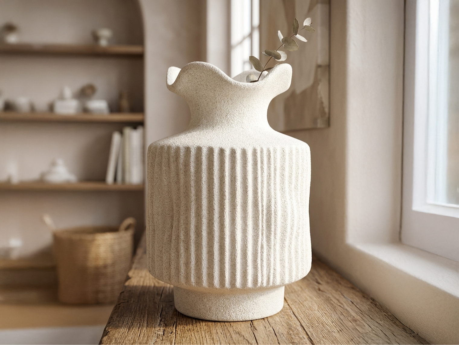 Ripple Bloom Vase – Decorative Flower Vase