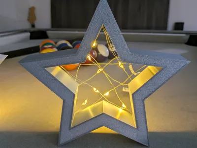 Christmas Star with LED Light Attachment