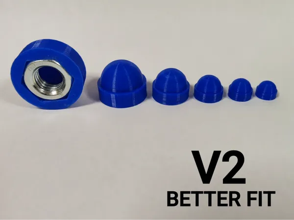 Cache-écrous bombés V2 (M3 à M16)