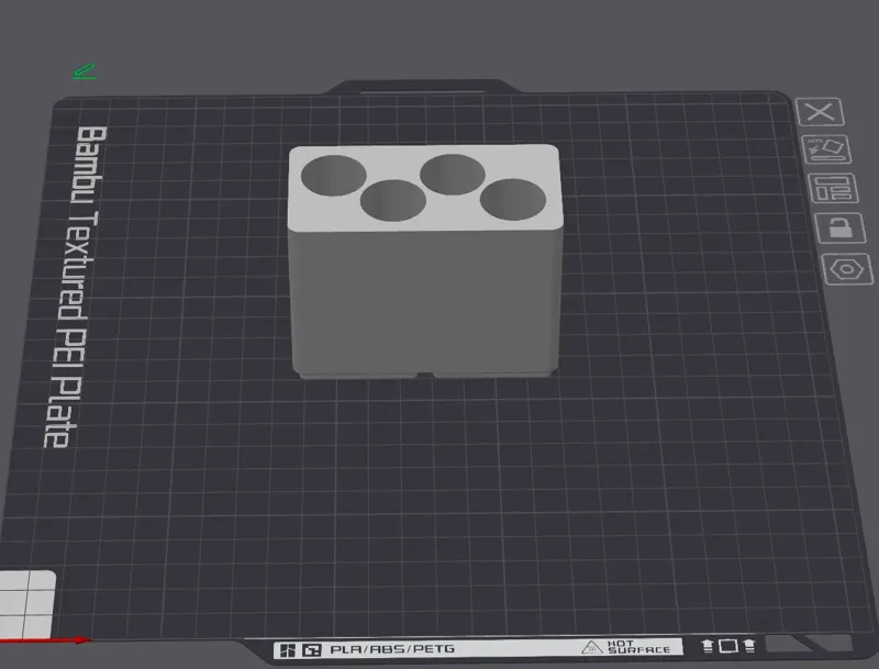 Hex diver holder for Gridfinity