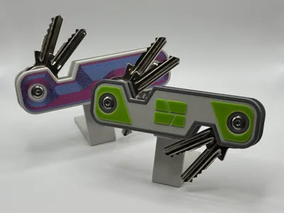 Key Organizer with Interchangeable Front Panel