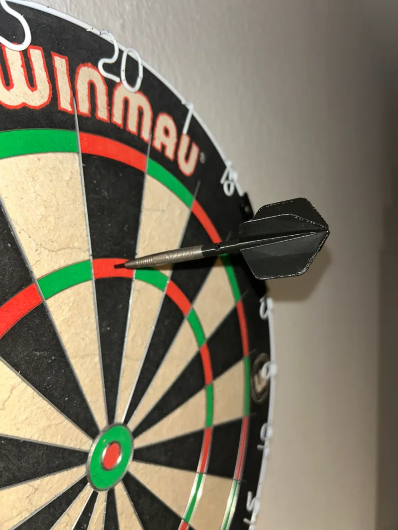 dart shaft with flight (short)