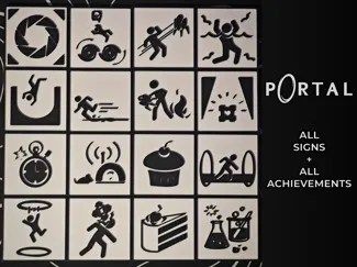 Aperture Warning Signs (All + Game achievements)