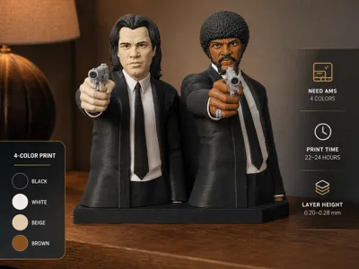 Pulp Fiction Jules & Vincent 3D Figure