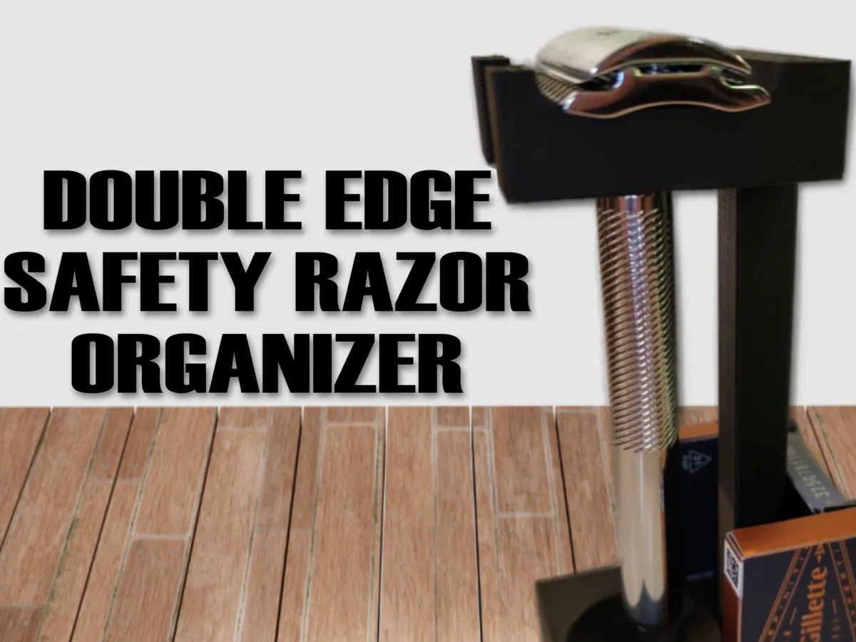Double Edge Safety Razor Holder/Stand (Gillette) - Free 3D Print Model ...