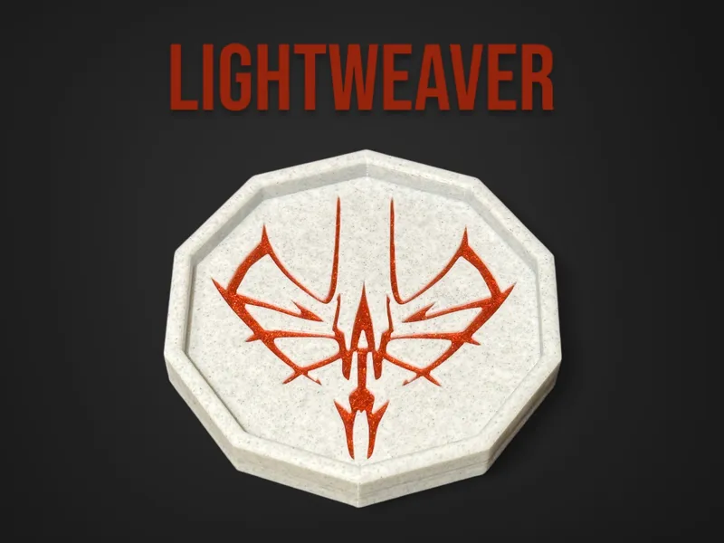 Lightweaver Glyph Coaster - Stormlight Archive