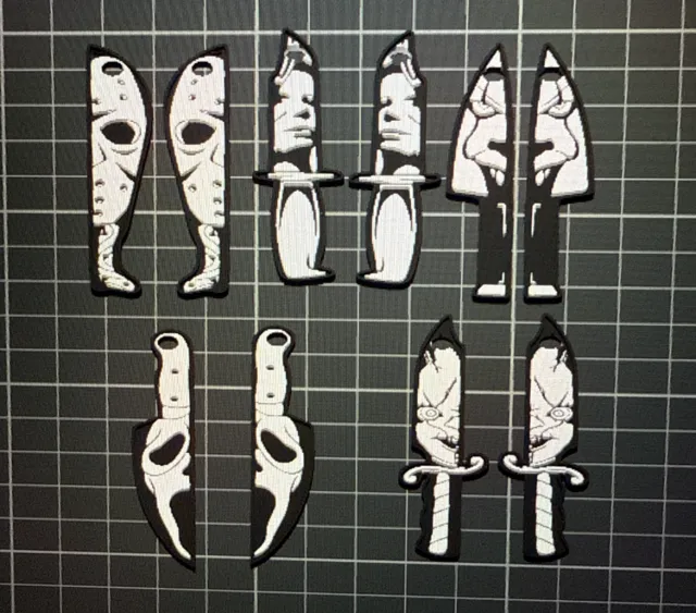 horror-knives-earrings with holes