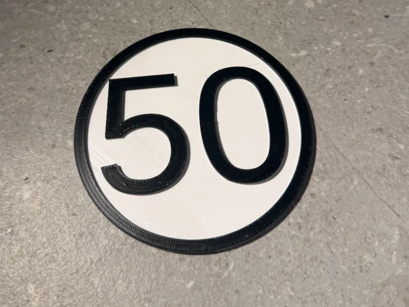 Runde Nummer 50 Startnummer