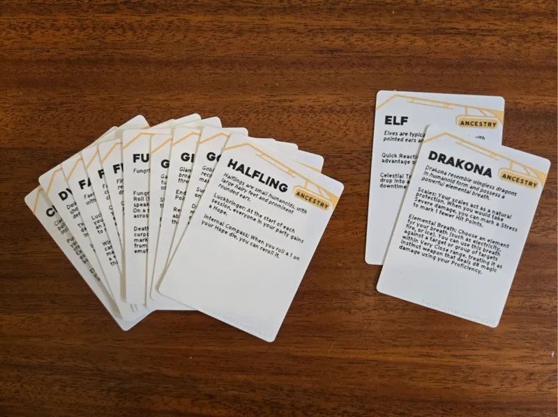 Daggerheart - Ancestry Cards