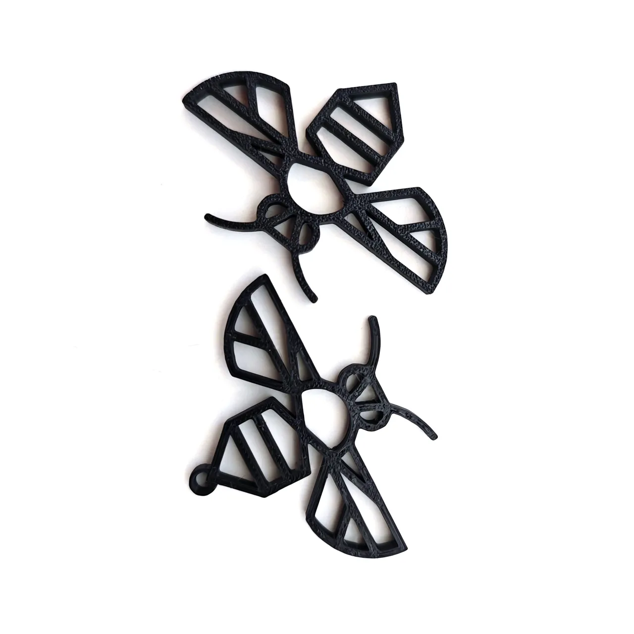 Minimalist Bee - keychain, earrings or wall art view 4