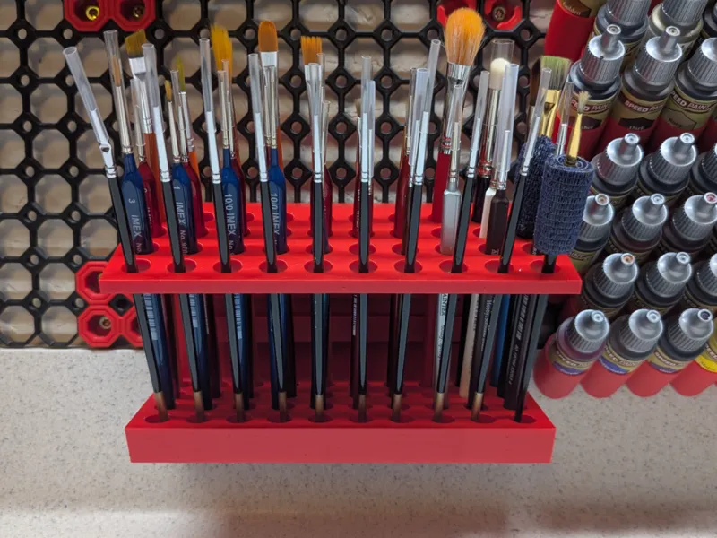 Multiboard Hobby Brush Holder v04