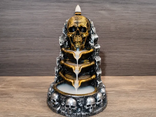 Skull Throne Backflow Incense Burner