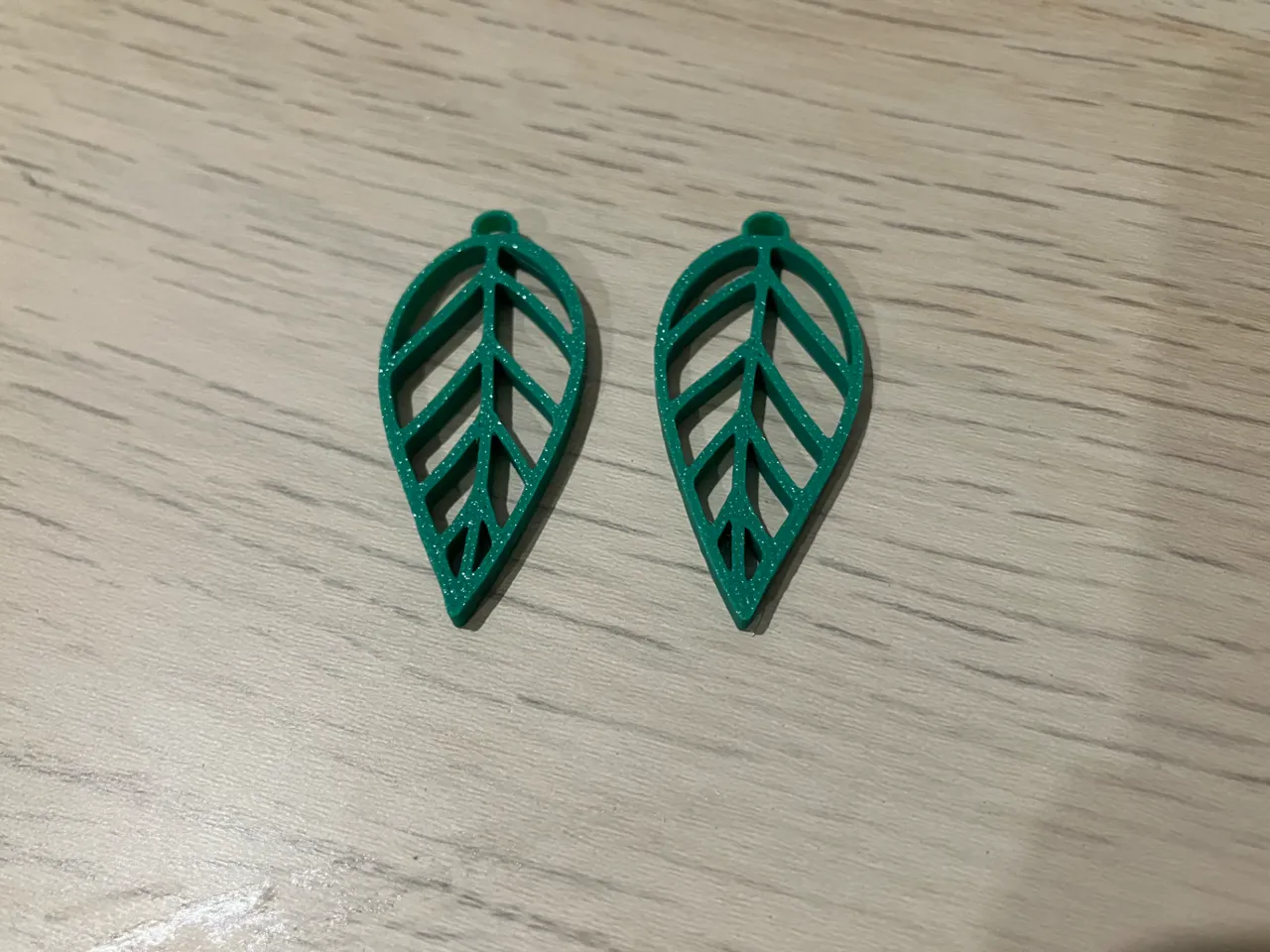 Simple Leaf Earrings view 2