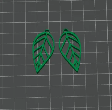 Simple Leaf Earrings view 4