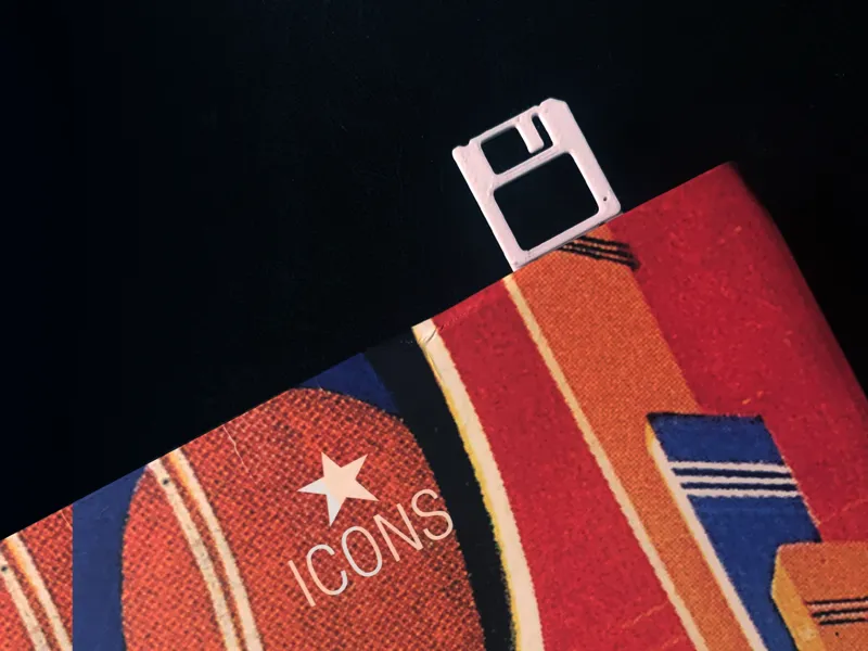 Floppy Disk/Save Icon Bookmark
