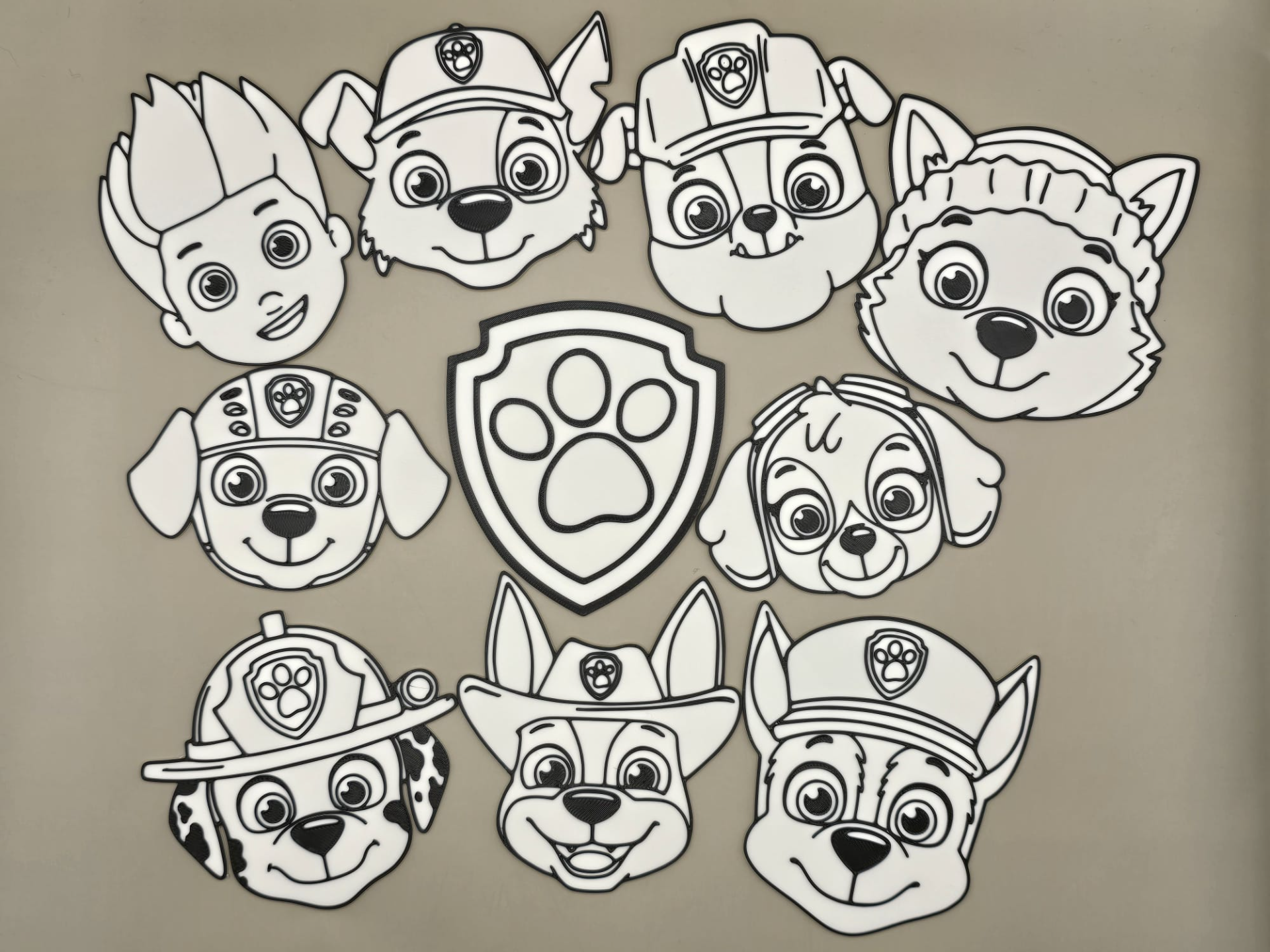 Paw Patrol Squad Craft Coloring Set