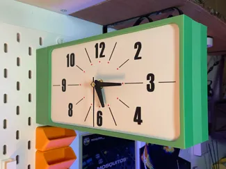 DULTON Double sided wall clock rectangular