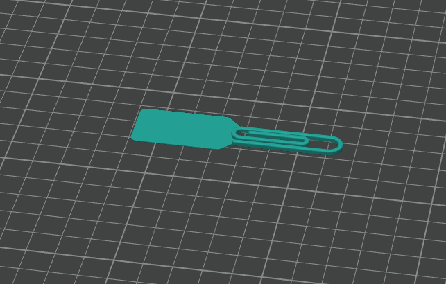 Miniatura 2 do modelo 3D Paper clip tag