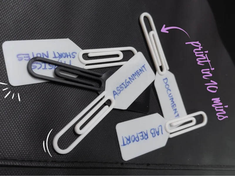 Paper clip tag