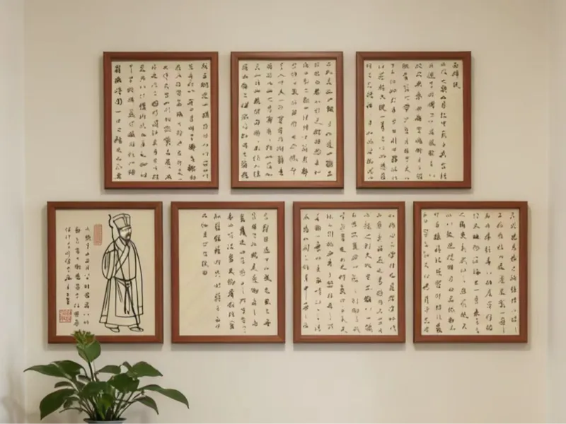 赵孟頫前后赤壁赋书法文创作品摆件玄关装饰画