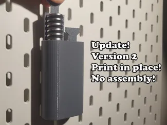 CR 2032 batteries storage for IKEA SKADIS PegBoard