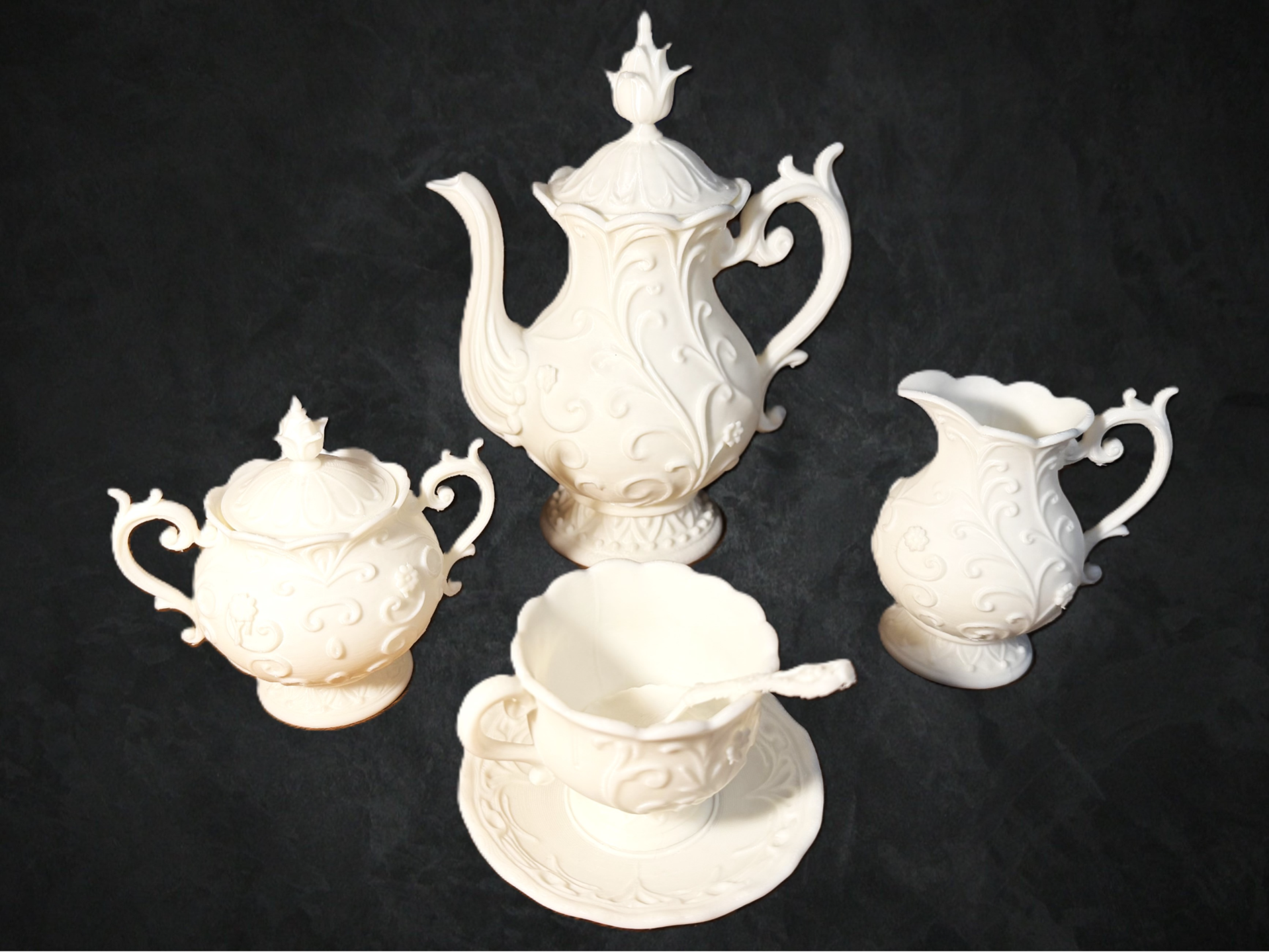 Collectable Ornate Tea Set Working and Functional