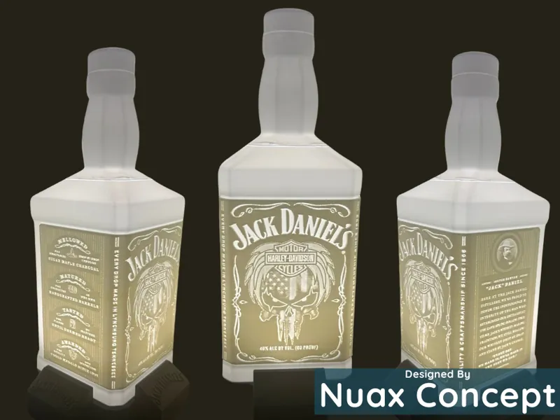 Litho - Jack Daniels - The Harley Skull