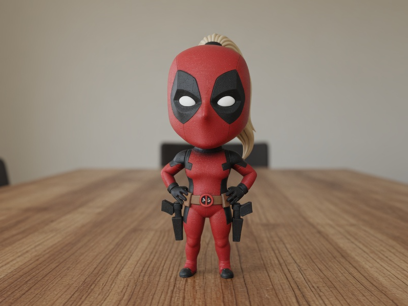 Ladypool Chibi Figure | Deadpool Marvel