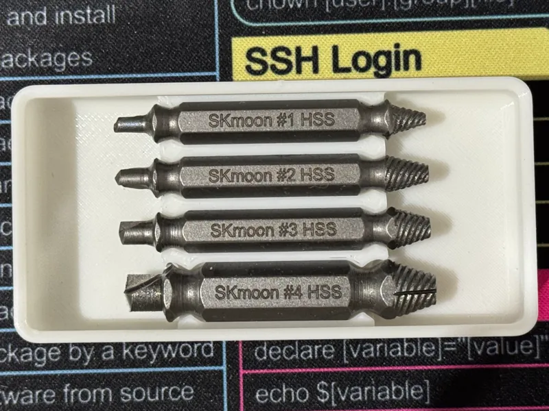 Screw Extractors Tay - Gridfinity (SKmoon)