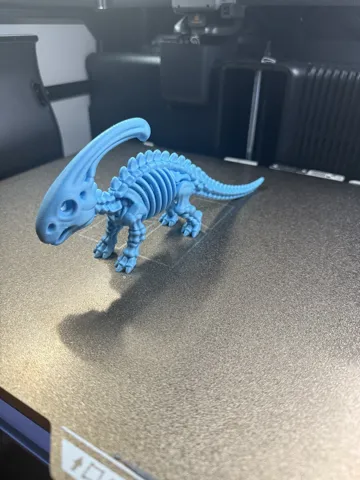 Adorno temático: Cute Parasaurolophus Skeleton — vista de referencia 3