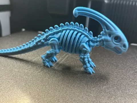 Adorno temático: Cute Parasaurolophus Skeleton — referencia de MakerWorld