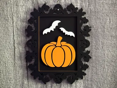 Halloween Gothic Pumpkin Wall Decor