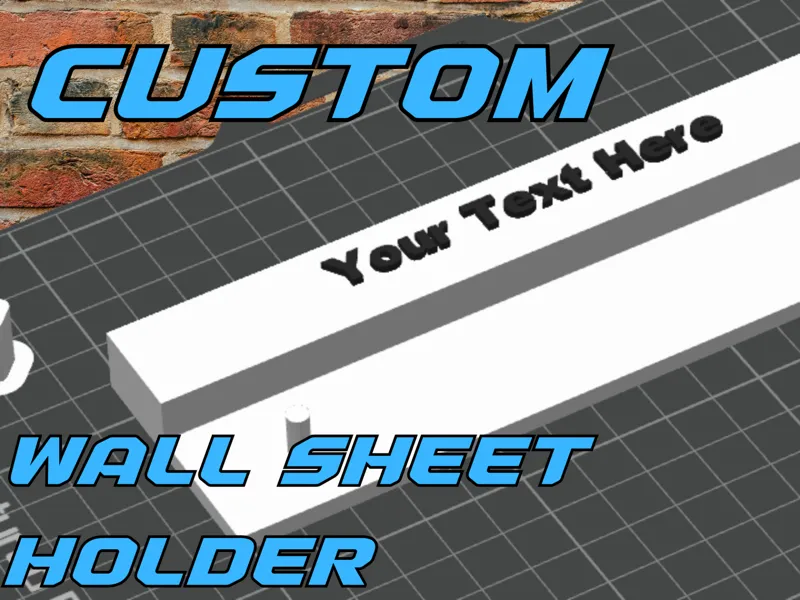 Custom Slim Wall Sheet holder