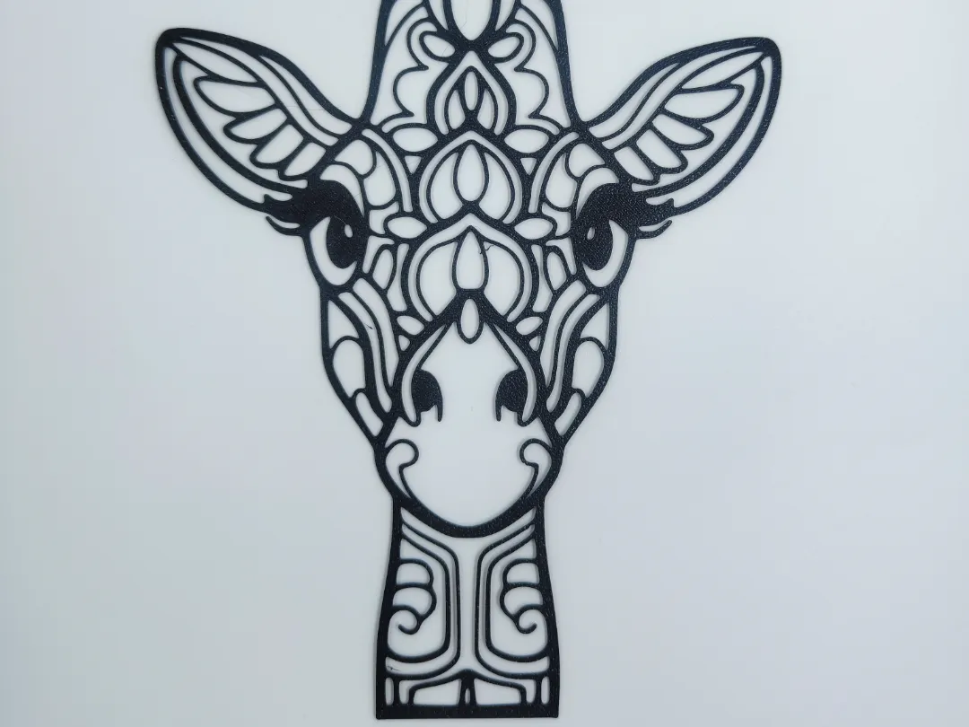 Girafe zentangle - déco murale