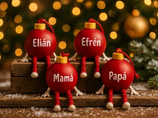 Bola de navidad personalizada articulada