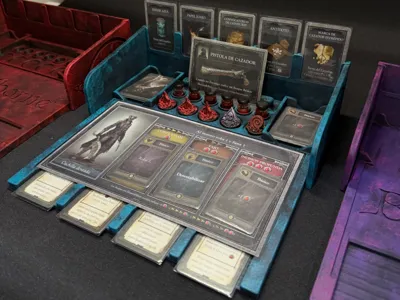 Bloodborne player board Bloodborne: The Board Game