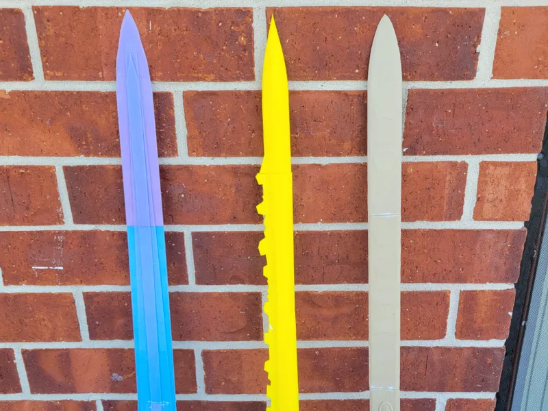 Falchion, Yato, and Sword of the Creator Props
