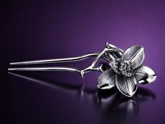 Y2k Orchid Bloom Hair Pin