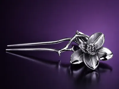 Y2k Orchid Bloom Hair Pin