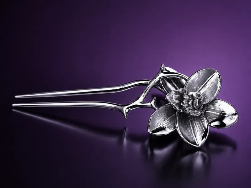 Y2k Orchid Bloom Hair Pin