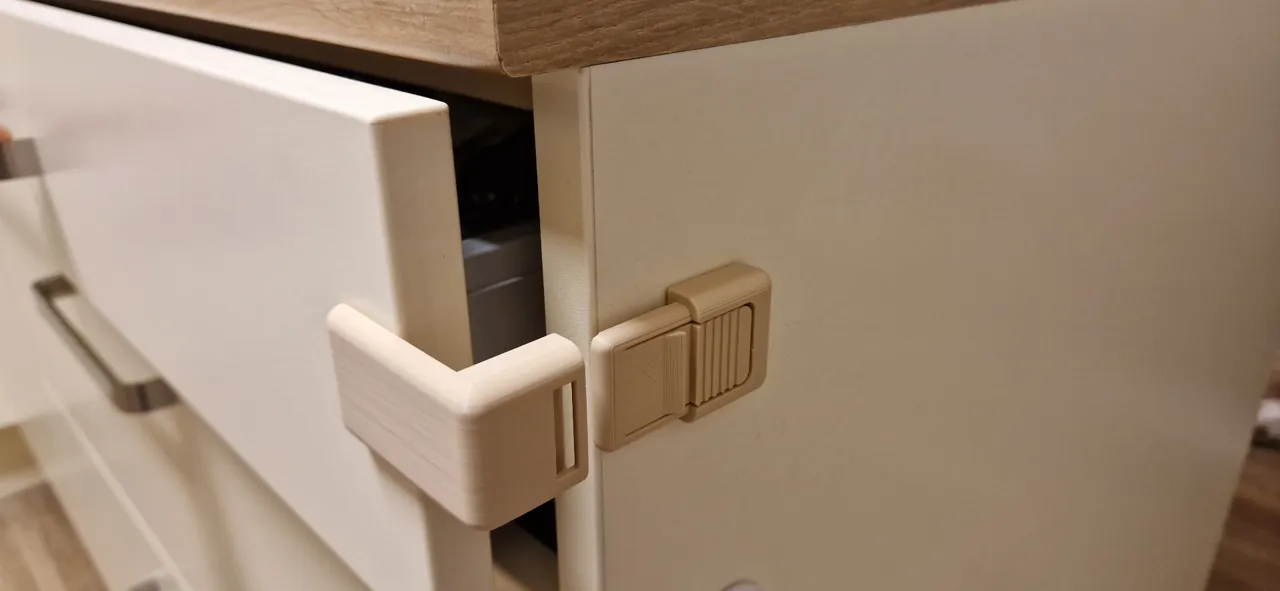 Child Safety Lock - door cabinet and drawer lock view 3