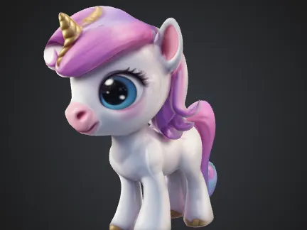 Petite licorne pour fin de bobine