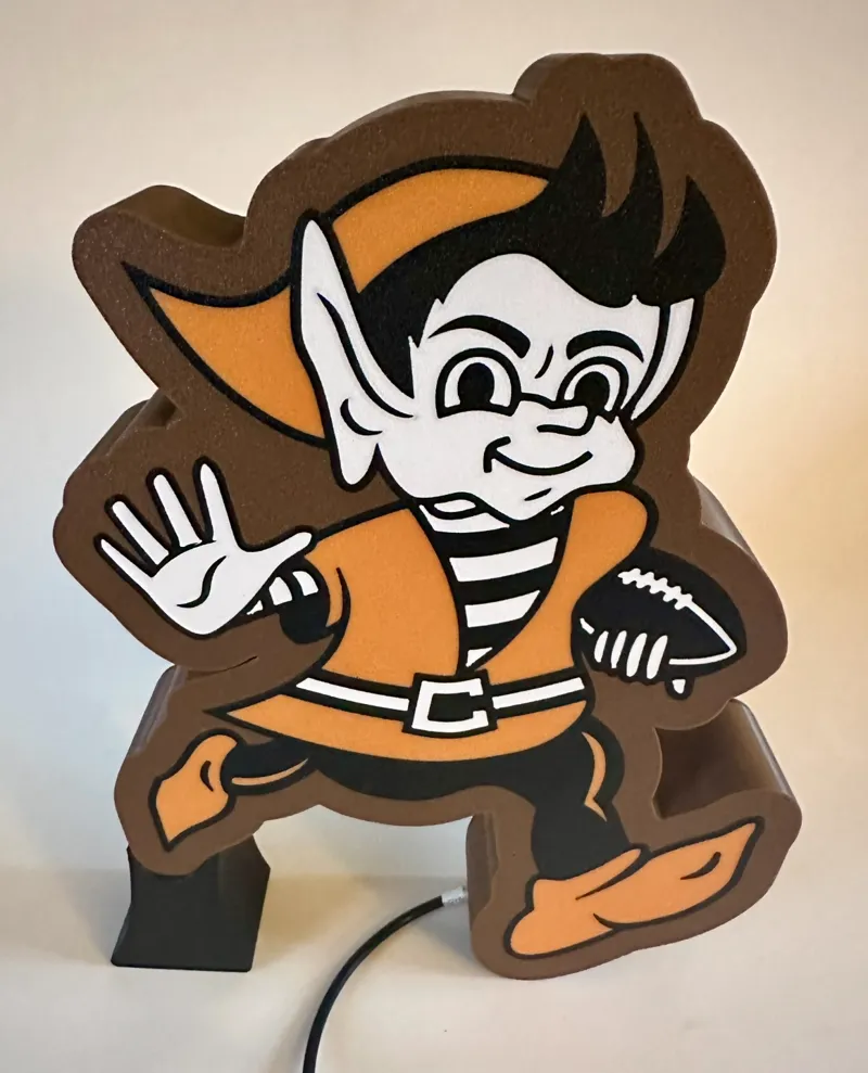 Browns Brownie Elf Lightbox w/ Stand
