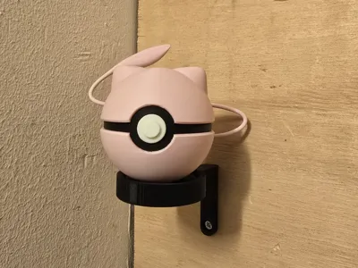 Custom Wall Mount for N3D Pokéballs