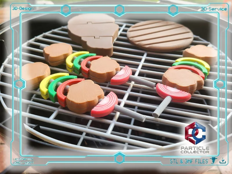 Shashlik Skewers – Multi-Color Play BBQ Set