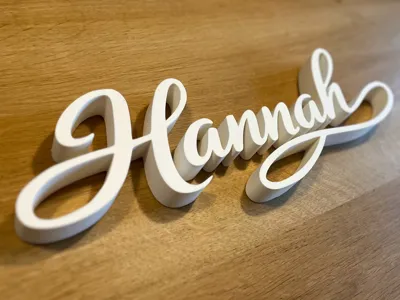 Hannah Wall Mounted Name Sign