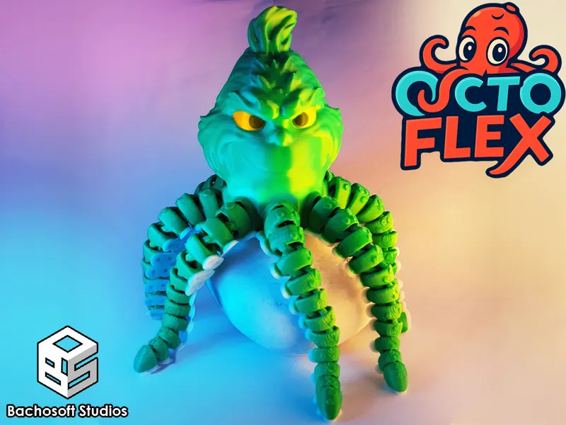 Articulated Flexi Octopus Grinch | OctoFlex